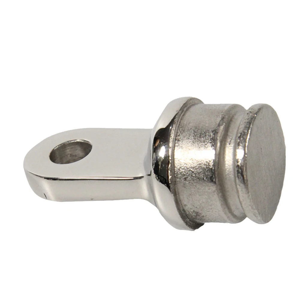 Bimini Top Rounded End Inner Eye Hardware Yacht Boat Silver Stainless Steel