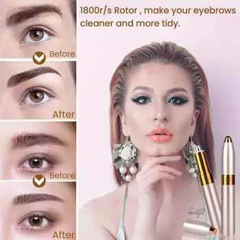 

Safe Eyebrow Razor Epilators Brows Pen Multifunction Tool Sanitary with Light Mini Powerful Motor Portable Epilator for Women