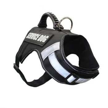 

FML Pet Harness For Large Dog Service Harness Vest Pet Accessories Nylon Reflective Training Dog Collar Harness with Handle