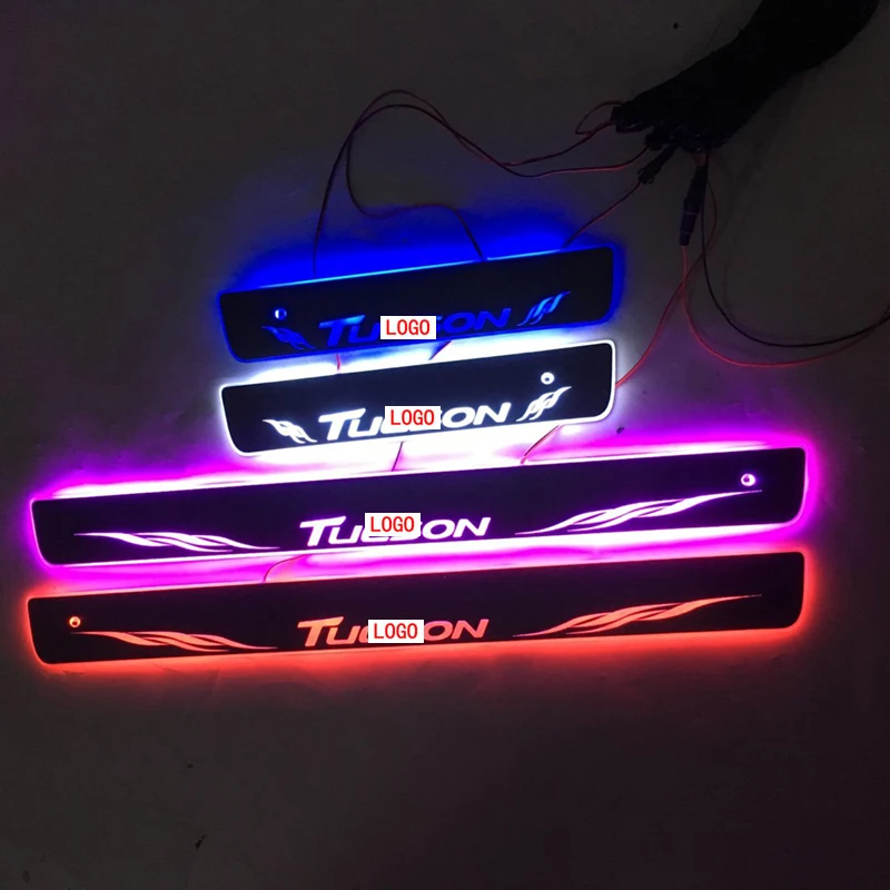 Applicable to Tucson Streaming colour LED Lamp Door sills Welcome Pedal/Dynamic Lighting Vehicle Threshold For HYUNDAITUCSON