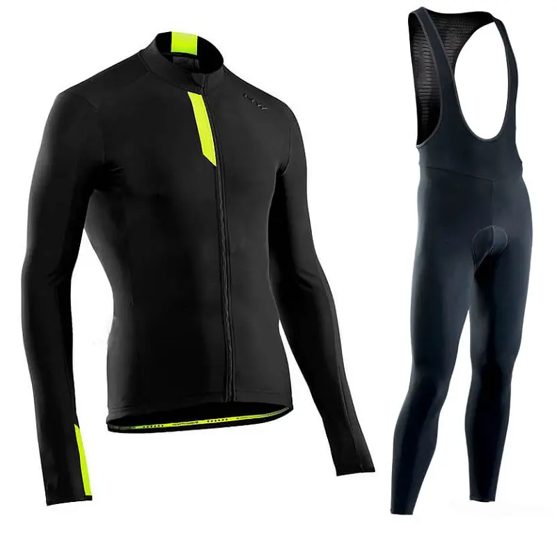 

NW 2019 Cycling jersey Spring and autumn Long sleeve Cycling Set Ropa Ciclismo Outdoor Men's Cycling bicycle clothing