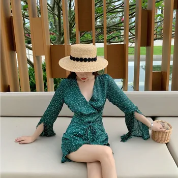 

Spring Summer Dress Women Clothes 2020 Korean Vintage Elegant Women's Dresses Mini Beach Sexy Dress Vestidos Ropa Mujer ZT5217