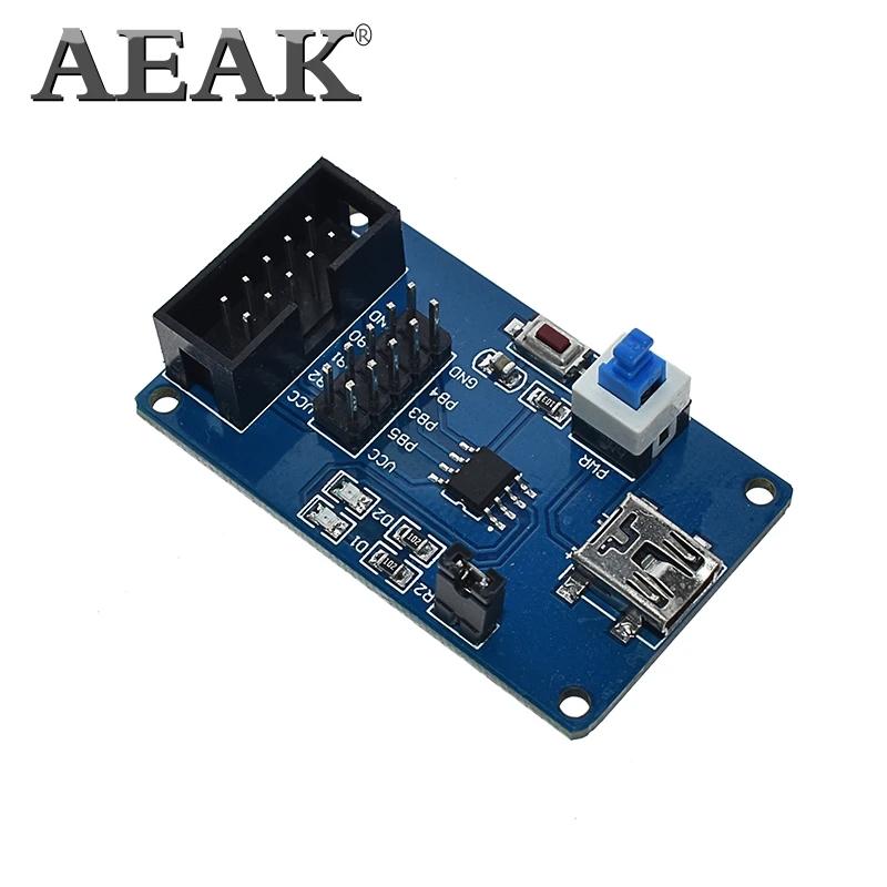 AEAK Attiny13 макетная плата AVR Attiny13A-SSU обучающая доска экспериментальные испытательные платы AVR плата минимальная система