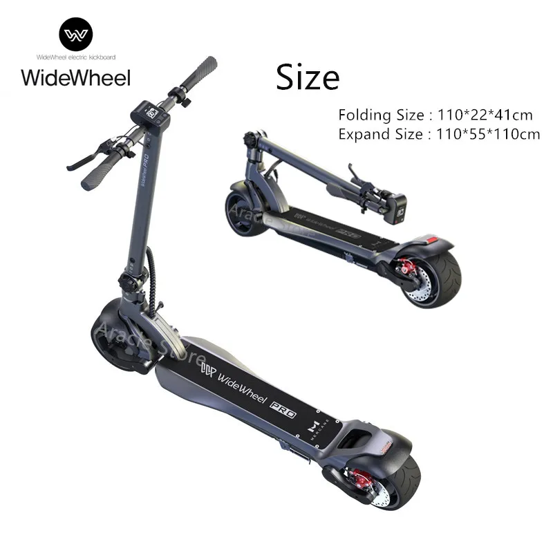 Оригинальный умный электрический скутер Mercane WideWheel Pro 48 В 1000 Вт двойной двигатель