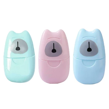 

300PCS Disposable Boxed Soap Paper Portable Travel Hand Washing Scented Sheets