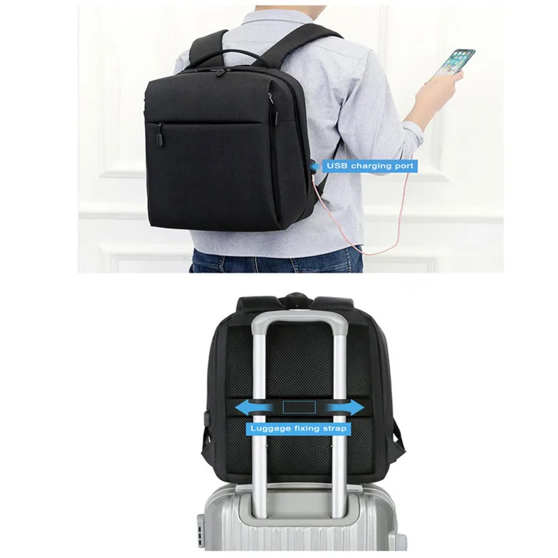Fipilock Casual Smart Fingerprint Lock Mochila Anti-Laptop Bag con USB Fipilock Casual Smart Fingerprint Lock Mochila Anti-Laptop Bag con USB