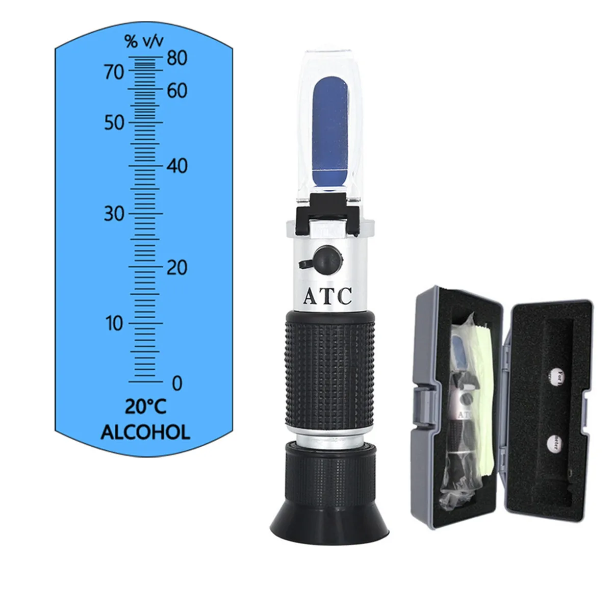 0-32% Brix sugar wine beer fruit scale refractometer alcohol meter test tool 2XI 