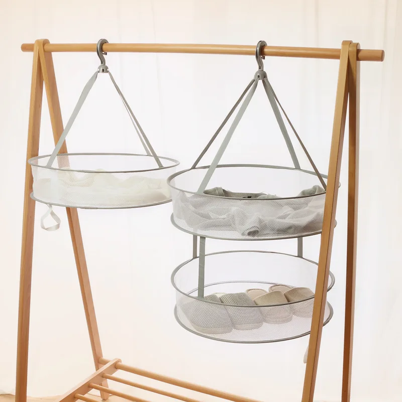 Laundry Basket Clothes Drying Net Hanging Network Clothes Tile of String Bag Household Hanging Socks Useful Product Sweater Only