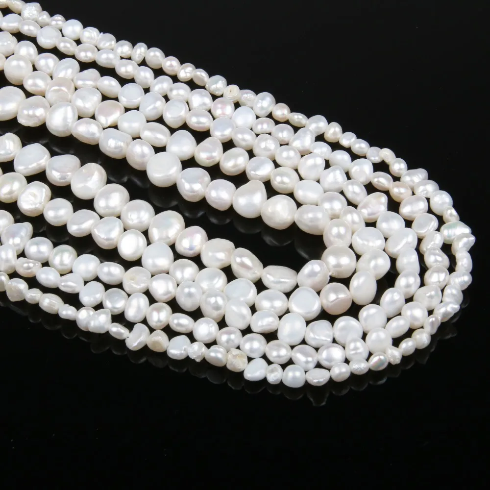 Natural Freshwater Pearl Baroque White Pink Black Irregular Beads For Jewelry Making DIY Earring Bracelet Necklace Accessories