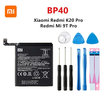 

Xiao mi 100% Orginal BP40 4000mAh Battery For Xiaomi Redmi K20 Pro / Mi 9T Pro BP40 Phone Replacement Batteries +Tools