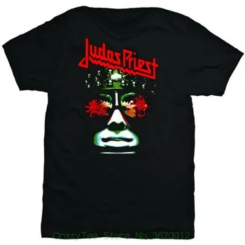 

Cheap Price 100 % Cotton Tee Shirts Judas Priest Mens T Shirt Black Hell Bent Band Logo Official