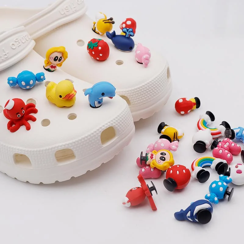WeiouLace Shoe Flowers Holes Slipper Accessory Childhood Outdoor Beach Gaming Lovely Boys&Girls Children Easy Install Wholesale