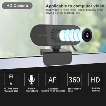 

New Computer HD Webcam Built-in Video Web Camera USB2.0 Live Streaming PC Webcam for Gaming Conferencing Windows PC Laptop