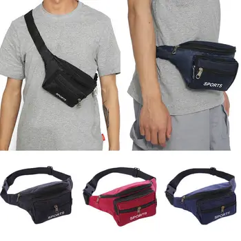 

Black Waist Fanny Pack Belt Money Bag Pouch Travel Sport Hip Purse Men Women Bum