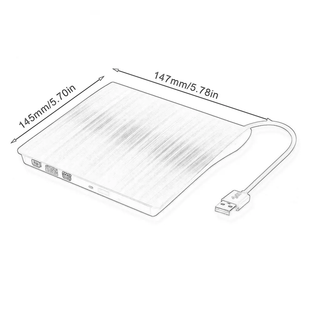 Портативный привод Usb 3 0 Dvd Rom странный внешний рекордер Для