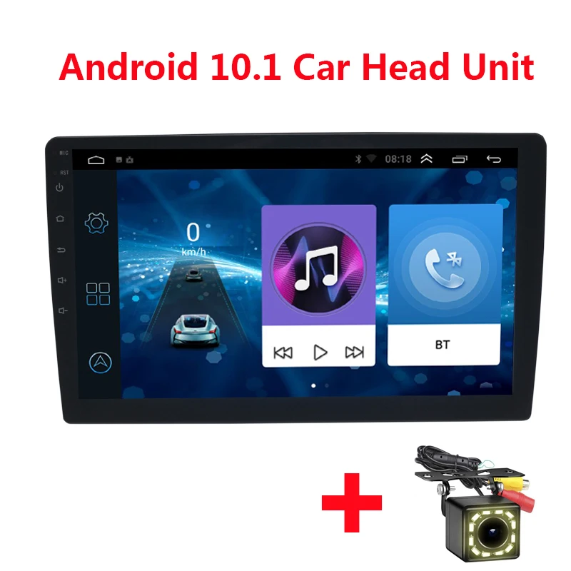 Универсальный Автомобильный мультимедийный плеер 9 дюймов Android 10 1 GPS-навигация