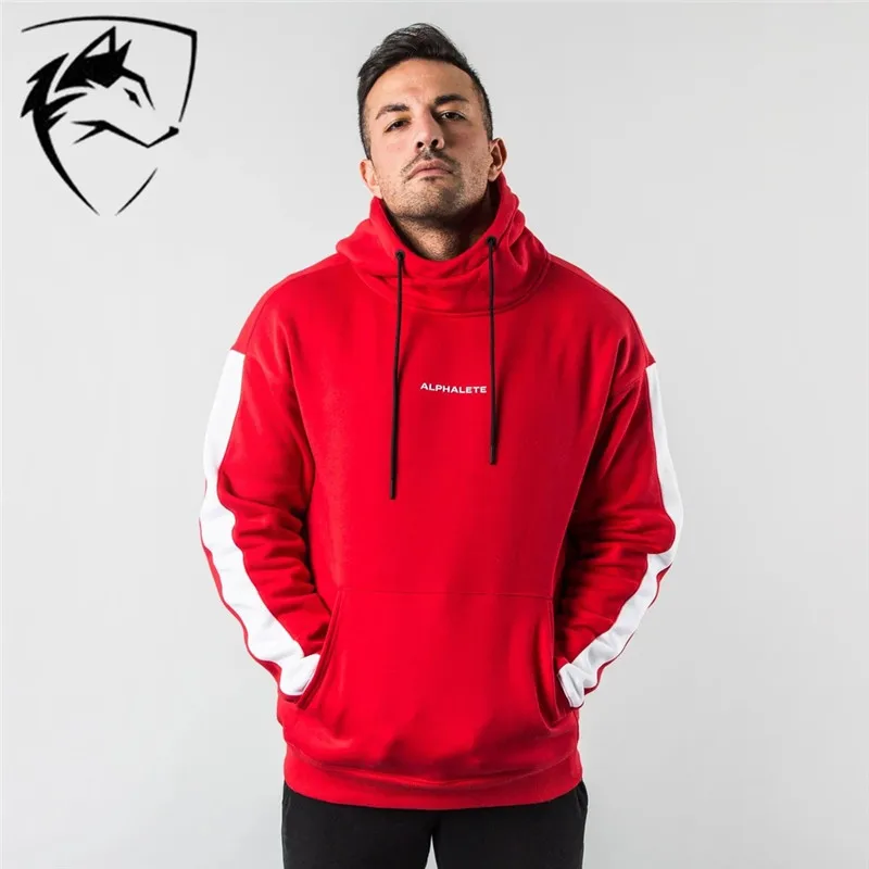 Бренд ALPHALETE новинка мужские толстовки для бодибилдинга спортивная одежда