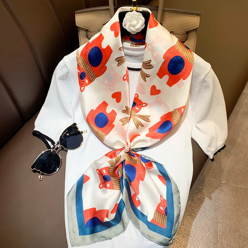 2020 New Brand Winter Scarf Hijab Silk Fashion Female Style Decoration Large Square Real Professional Shawl Bandana Foulard Women S Scarves Aliexpress