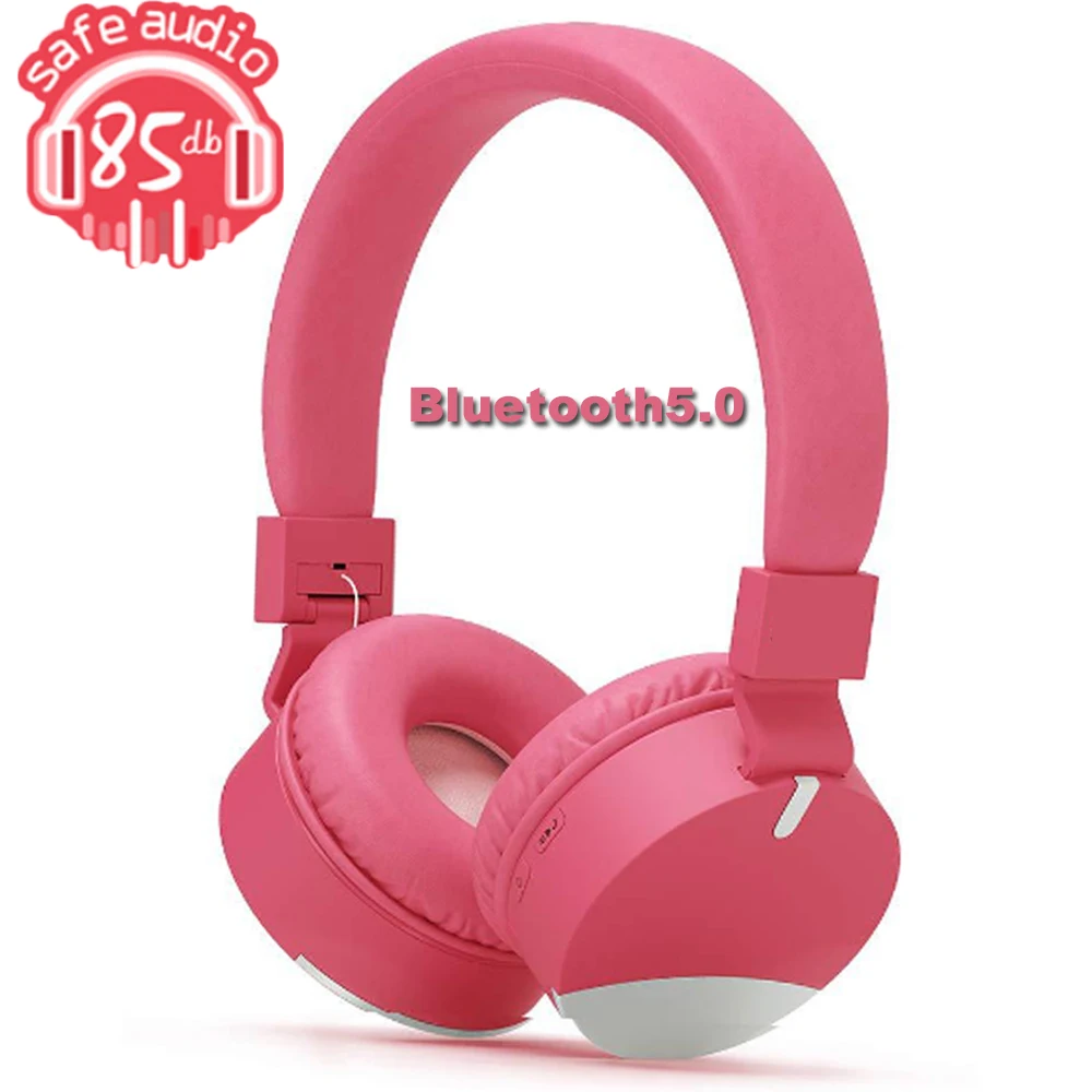 JINSERTA Wireless Bluetooth 5 0 Kids Headphone Safe Foldable Music Headset 3 5mm Wired Earphone with MIC for Boys Girls Gifts