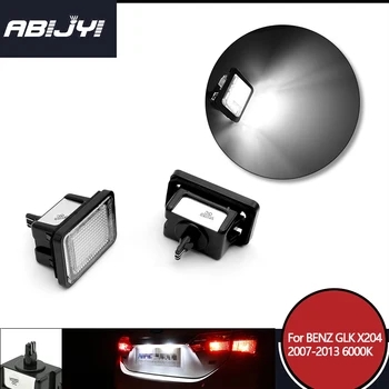 

LED Car Number License Plate Light For Mercedes-Benz GLK X204 2007-2013 Auto Trunk Lamp No Error 6000K Lighting Car Accessories