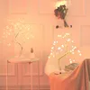 108 LED USB 3D Table-Lamp Copper wire Christmas Fire Tree Night light for Home Holiday bedroom indoor kids bar Decor fairy light 1