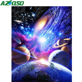

AZQSD Painting By Numbers DIY Space Unique Gift Coloring By Numbers Scenery Drawing On Canvas Home Decoration Wall Art