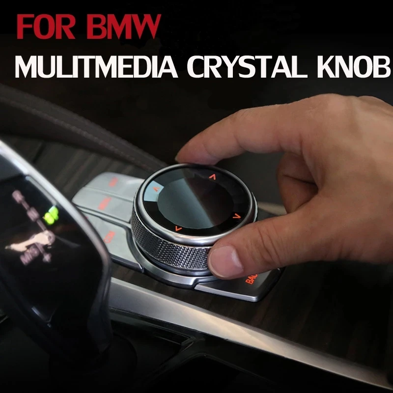 

Car Multimedia Crystal Buttons Knob Switch Cover Stickers for BMW 5 series G30 G38 G08 X3 F46 F48 X1 G01 6 series GT Interior
