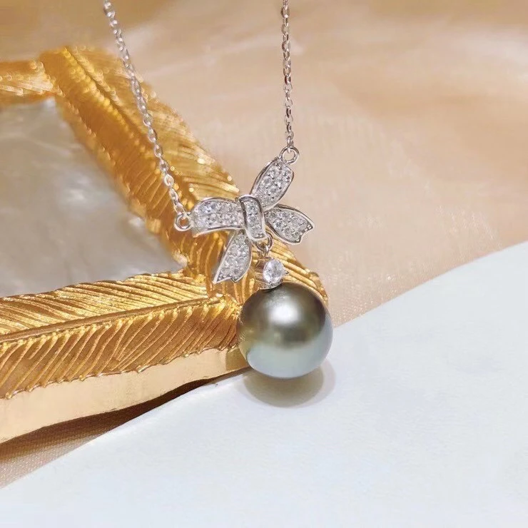 

Цепочка с подвеской для ожерелья, из серебра 925 пробы