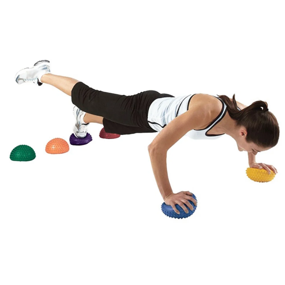 Yoga Half Ball Physical Fitness Appliance Exercise balance Ball Point Massage Stepping Stones Balance Pods