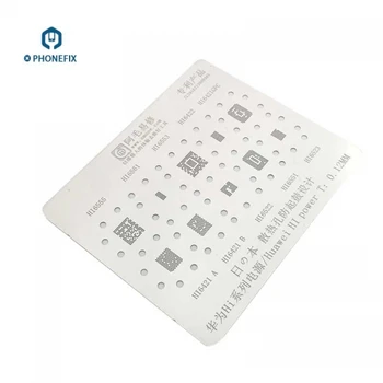 

PHONEFIX BGA Reballing Stencils for Huawei Power IC BGA Rework Reball Stencil Tin Planting Net for Motherboard Repair Tools