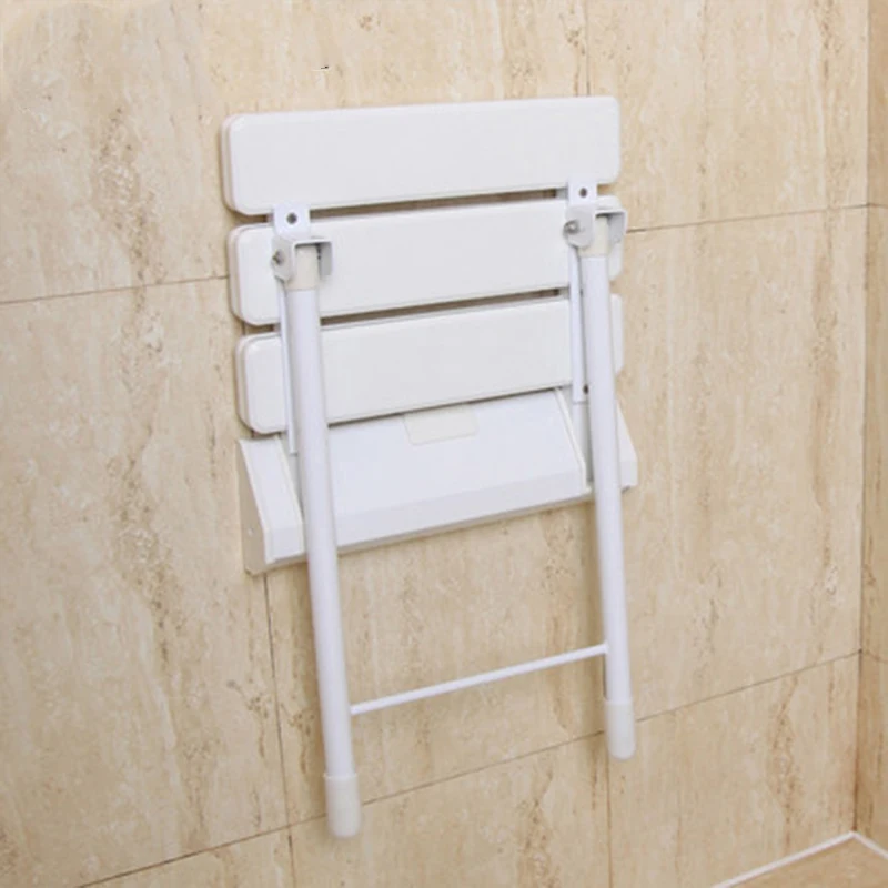 New Bath Shower Wall Chair Bathroom Stool High-quality Household Wall Mounted Shower Seat Bathroom Folding Chair With Stool Legs 5