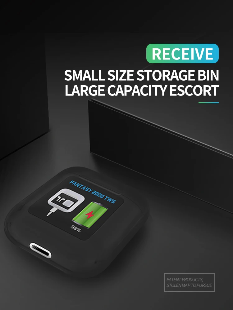 TWS Bluetooth 5.0 Earphones 2200mAh Charging Box Wireless Headphone 9D Stereo Sports Waterproof Earbuds Headsets With Microphone