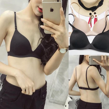 

Women Ladies triangle push up bra Intimates Female Clothes 2018