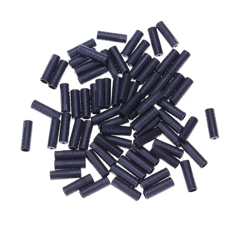 

100pcs Bicycle Gear Inner Cable End Caps Tips Crimps Aluminum Cover Gear Bikes Part 4MM Plastic Brake Cap Wire Ferrules