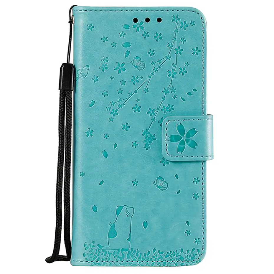 3D кошка Флип кожаный чехол для samsung Galaxy S10 e S8 S9 плюс A10 A20 A30 A40 A50 S A80 A70 M10 20 A6 A7 A8 бумажник чехол Capa
