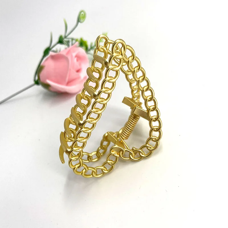 

Korean Style Simple Hair Accessories Hair Claw Geometric Metal Buckle Clip Ponytail Clip Women Bath Hair Clips