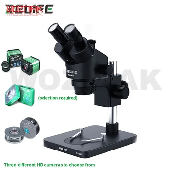 

0.7-4.5X HD Trinocular Stereo Soldering Microscope Stand Lens Digital Camera For PCB Boards Electronic Components Phone Repair