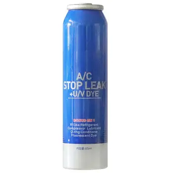 

R134a Refrigerant Oil Leak Repair Agent Air Conditioner Plugging Repair Agent Car Fluorescent Leak Detection Elimination Agent