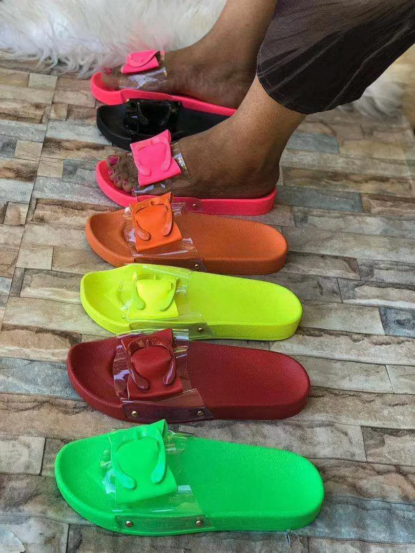 candies bling wedge flip flops