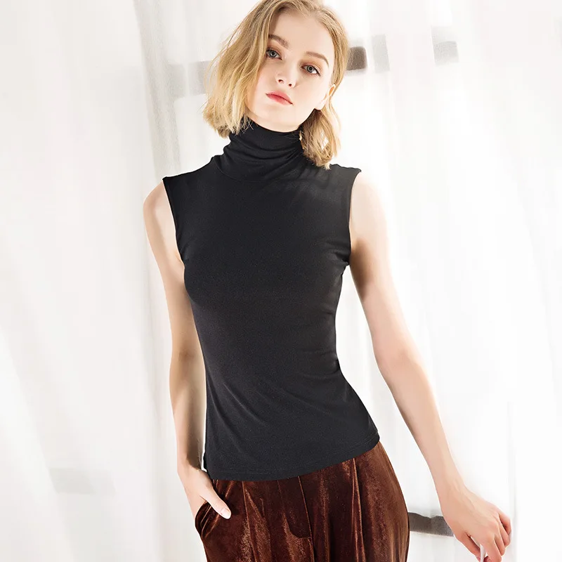 トップス mesh turtleneck design tank top H77eae1789b57456686f3599d03ab5