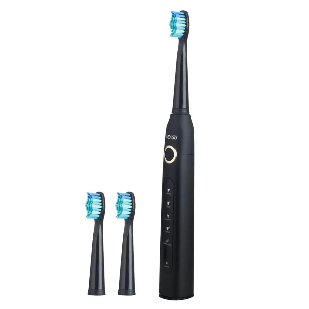 Seago Electric Toothbrush USB Rechargeable Smart Timer Acoustic Wave Toothbrush with 5 Optional Modes Dental Care Massage Seago Electric Toothbrush USB Rechargeable Smart Timer Acoustic Wave Toothbrush with 5 Optional Modes Dental Care Massage