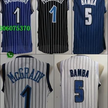 A+++ Качественная мужская одежда для взрослых#1 Трейси Макгрейди 5 Мохамед Бамба Джерси Orlando