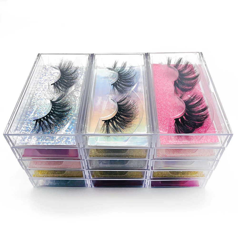 Fluffy Full Strip Eyelash Extension Bulk Resuable Mink Eyelashes Wholesale Messy 25mm Fake Premium False Lash Sleek Chic | Красота и