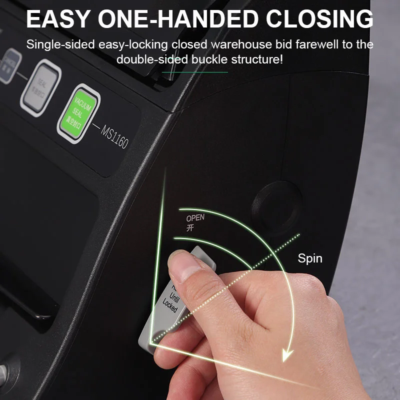 MAGIC SEAL MS1160 Home Vacuum Food Sealer Food Saver Vacuum Sealer Machine Professional Wet Food Vacuum Sealer Packaging Machine 6