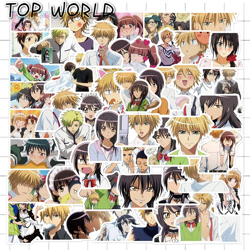 10/50Pcs/set Kaichou Wa Maid-sama Cartoon Anime Graffiti Sticker For Kids Phone Case Helmet Luggage Suitcase Laptop Decals
