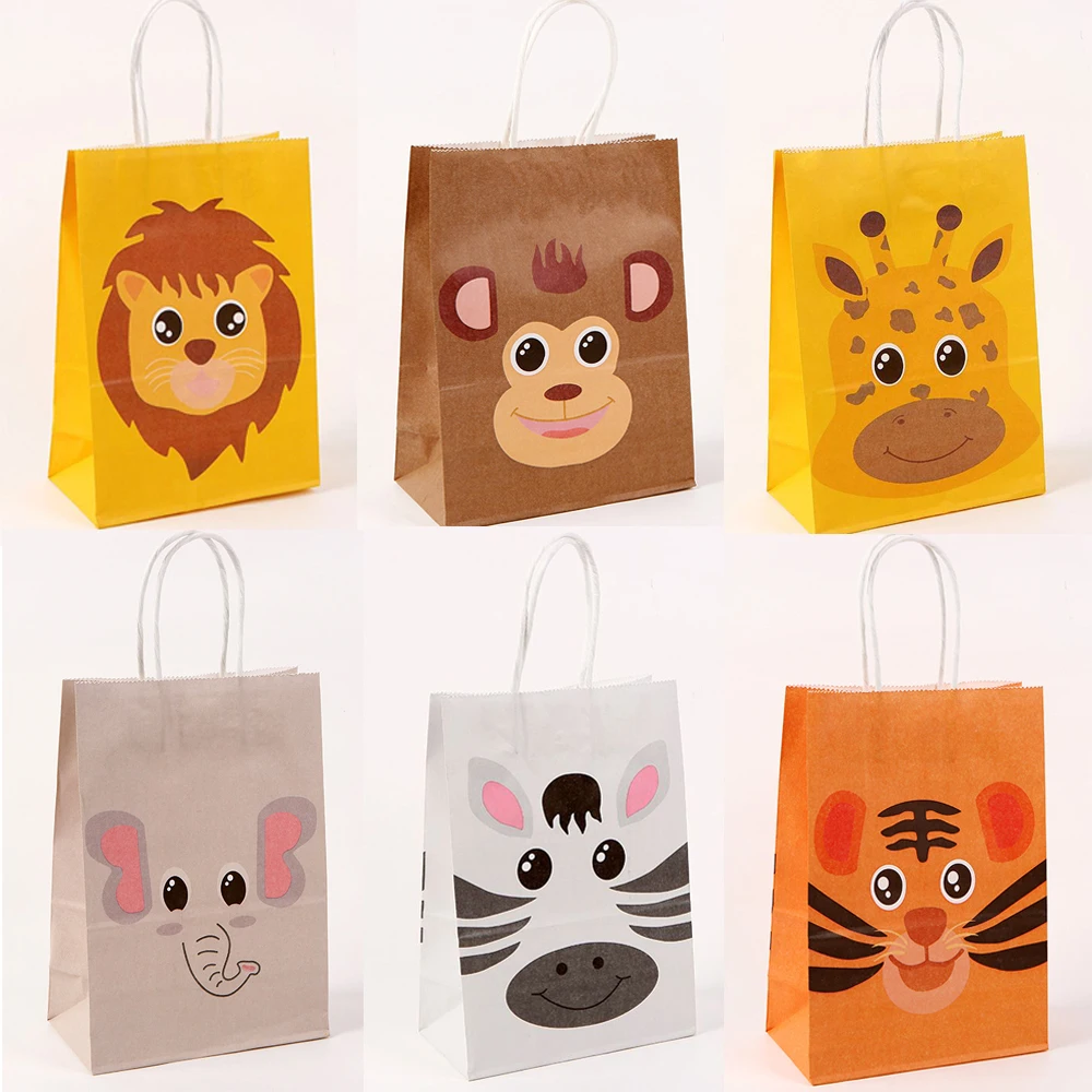 Party Bags Kids Safari Safari Birthday Bags Decorations Supplies