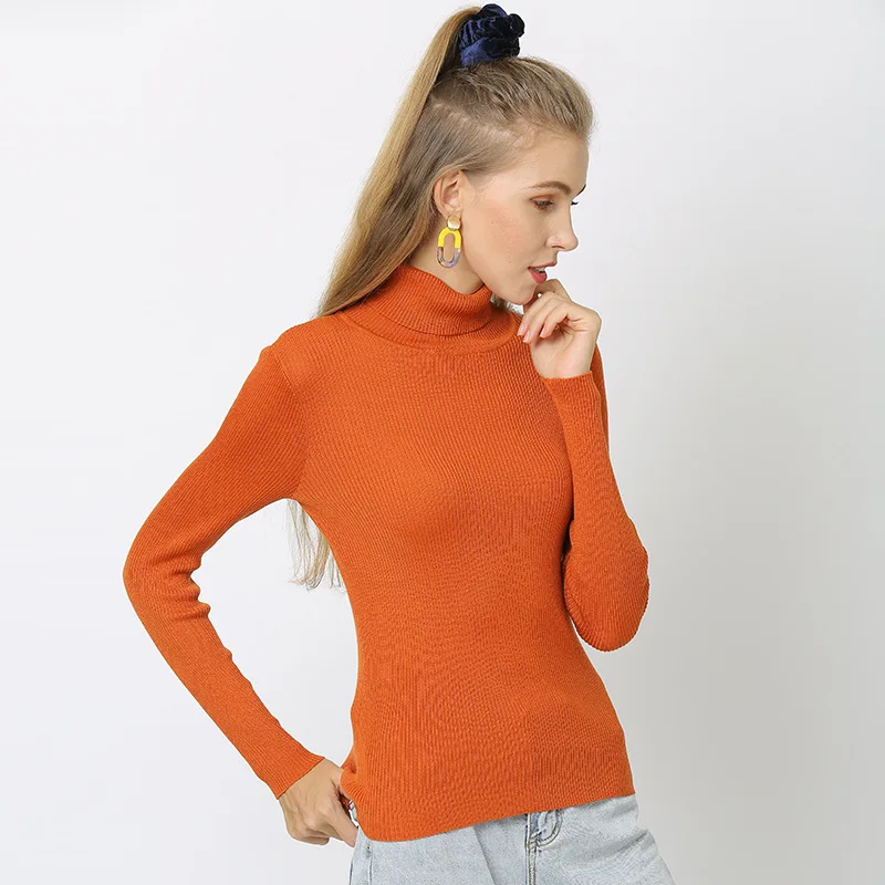 Duckwaver S~ 4XL размера плюс, женские свитера, водолазки, пуловеры, мягкая первоклассная рубашка с длинным рукавом, повседневный облегающий вязаный свитер