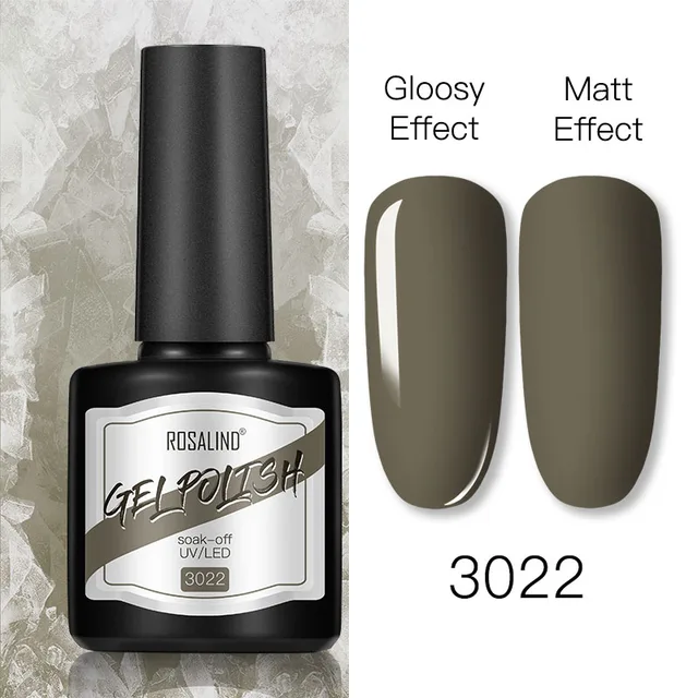 ROSALIND 8ml Gel Nail Polish Shiny Matte Effect Gel Polish For Manicure Nail Art Design Semi Permanent Painting Varnishes Gel RS17-3022