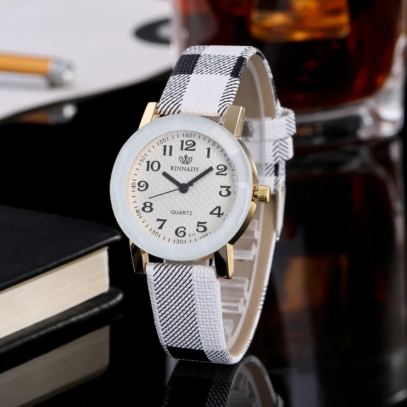 

Hot Selling Students Casual Leather Belt Small Xiang Ge with Numbers Keduchuangyi Convex Surface Design Cool Quartz Watch
