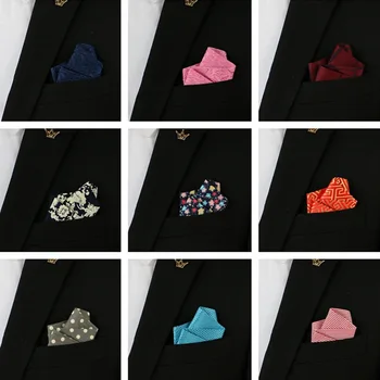 

Finished In-line Business Men's High-quality Polyester Silk Pocket Towel Shirt Handkerchief Towel Is Decorated with Accessories